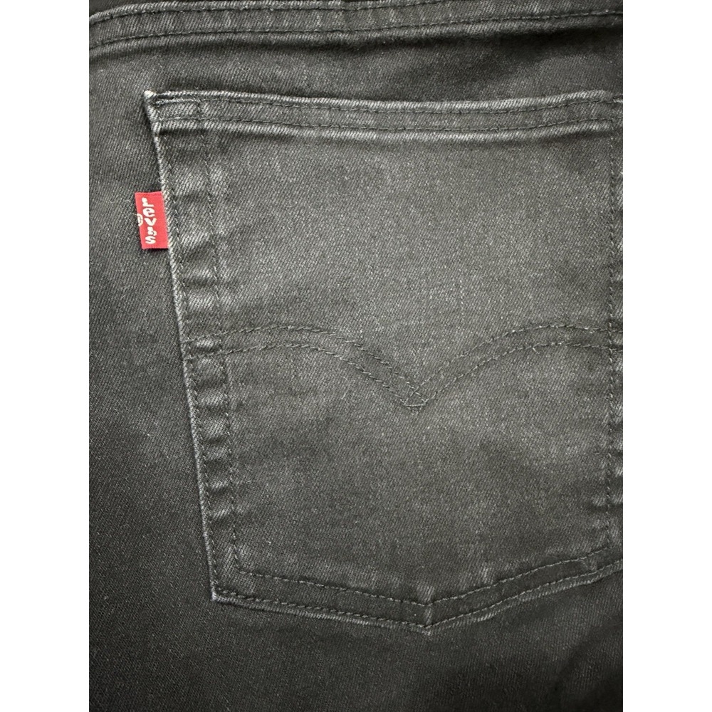 Levi's 510 Skinny Jeans Men's 36x30 Black Stretch Denim Slim Inseam 28" EUC - Picture 4 of 12